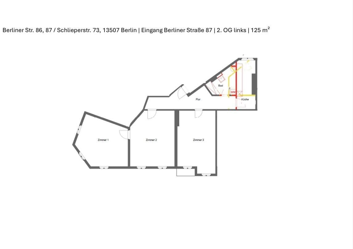 3 bedroom flat to rent, 125 m², Berliner Straße 87, Berlin, Berlin 3 bedroom flat to rent, 125 m², Berliner Straße 87, Berlin, Berlin