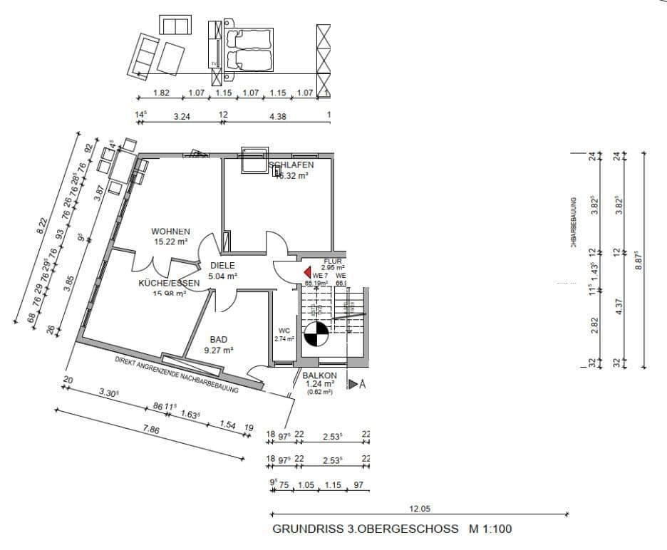 1 bedroom with open-plan kitchen flat for sale, 66 m², Segelckestr. 50, Cuxhaven, Lower Saxony 1 bedroom with open-plan kitchen flat for sale, 66 m², Segelckestr. 50, Cuxhaven, Lower Saxony
