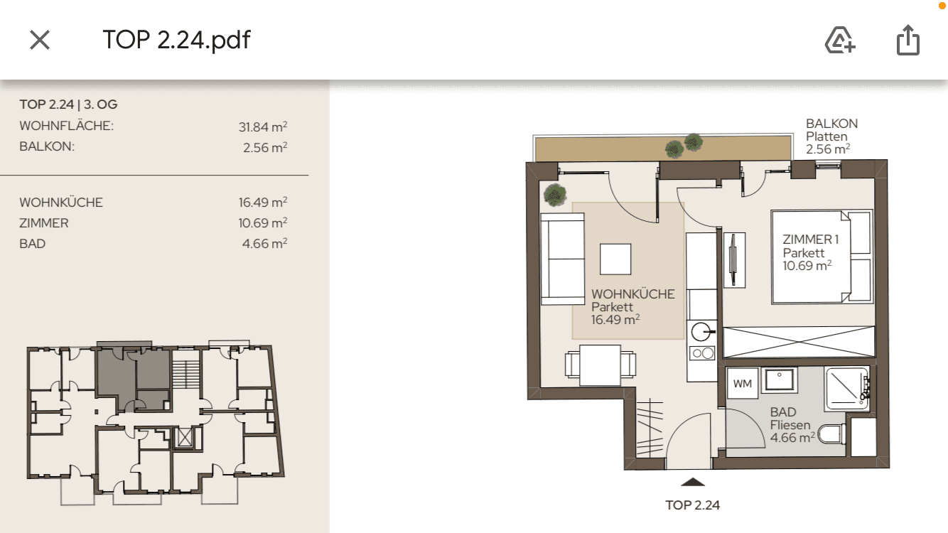2 bedroom flat to rent, 32 m², Wien, Vienna 2 bedroom flat to rent, 32 m², Wien, Vienna