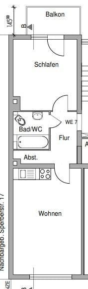 2 bedroom flat to rent, 43 m², Sperberstraße 19, Nürnberg, Bavaria 2 bedroom flat to rent, 43 m², Sperberstraße 19, Nürnberg, Bavaria
