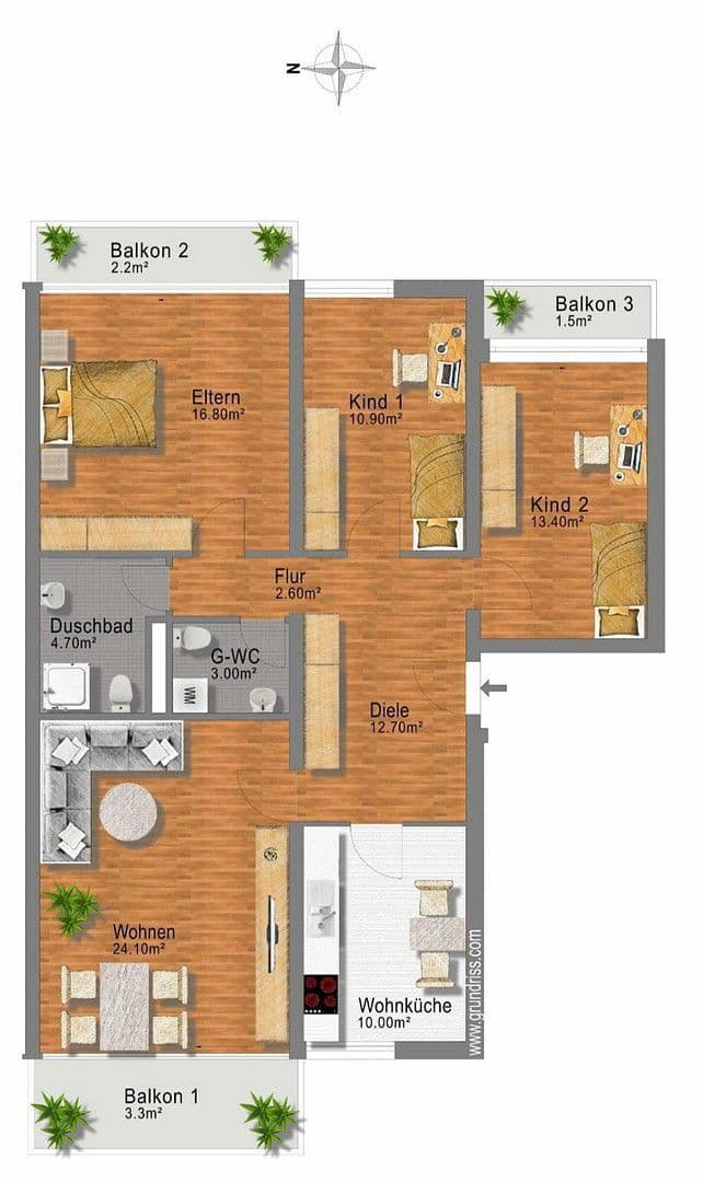 4 bedroom flat for sale, 105 m², Mondstr. 8, Aschheim, Bavaria 4 bedroom flat for sale, 105 m², Mondstr. 8, Aschheim, Bavaria