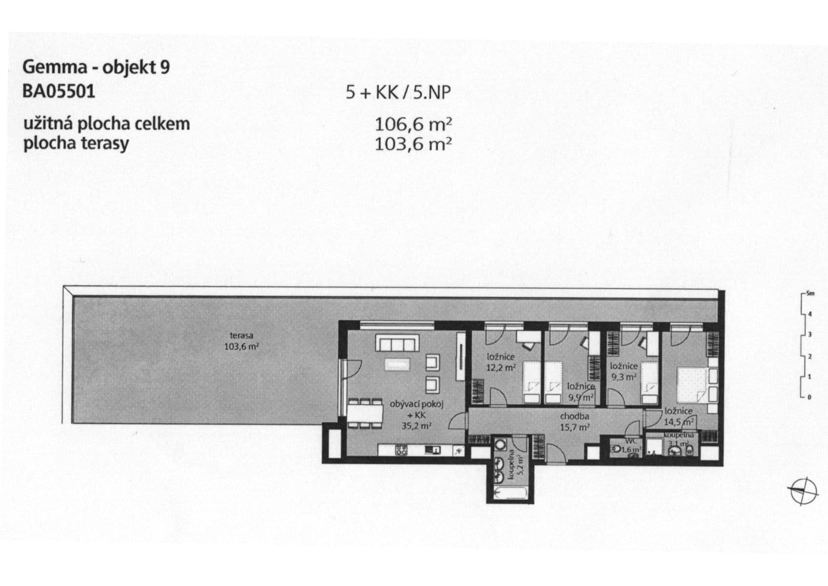 4 bedroom with open-plan kitchen flat to rent, 106 m², Knovízská, Prague, Prague 4 bedroom with open-plan kitchen flat to rent, 106 m², Knovízská, Prague, Prague