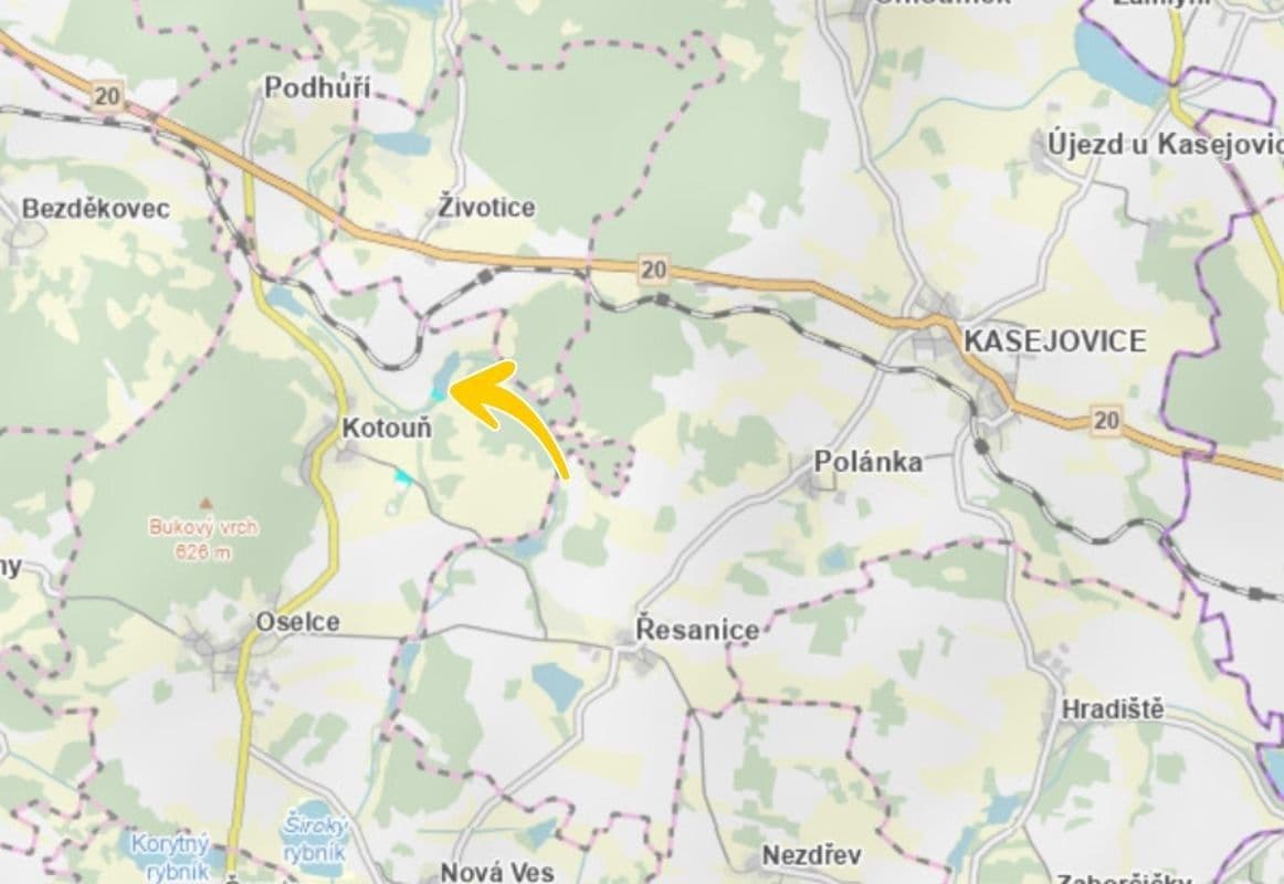 plot for sale, 2,952 m², Oselce, Plzeňský Region plot for sale, 2,952 m², Oselce, Plzeňský Region