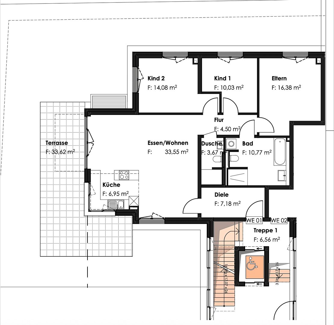 4 bedroom flat to rent, 120 m², Dorfstraße 13a, Germering, Bavaria 4 bedroom flat to rent, 120 m², Dorfstraße 13a, Germering, Bavaria