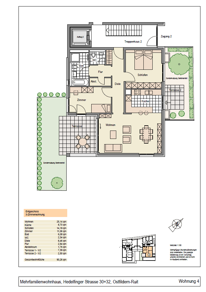 2 bedroom with open-plan kitchen flat for sale, 91 m², Hummelbergstraße 2/1, Ostfildern, Baden-Württemberg 2 bedroom with open-plan kitchen flat for sale, 91 m², Hummelbergstraße 2/1, Ostfildern, Baden-Württemberg