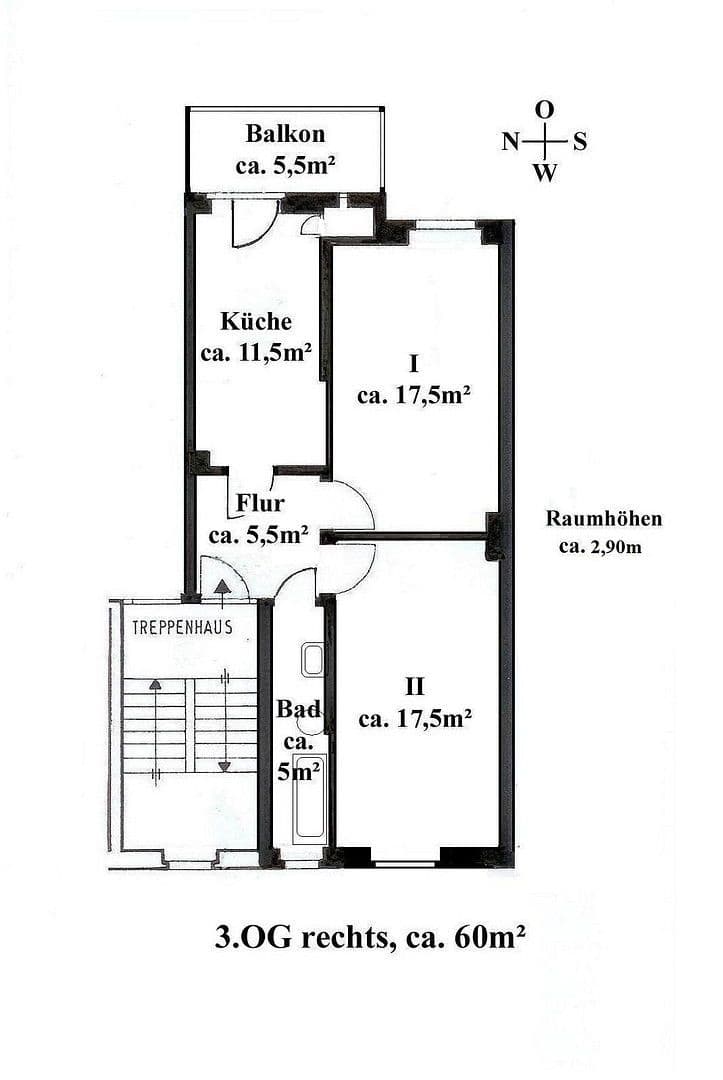 2 bedroom flat to rent, 60 m², Hildesheim, Lower Saxony 2 bedroom flat to rent, 60 m², Hildesheim, Lower Saxony