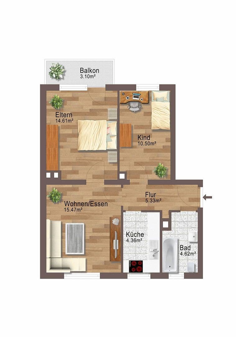 3 bedroom flat for sale, 57 m², Donauwörtherstr. 91, Augsburg, Bavaria 3 bedroom flat for sale, 57 m², Donauwörtherstr. 91, Augsburg, Bavaria