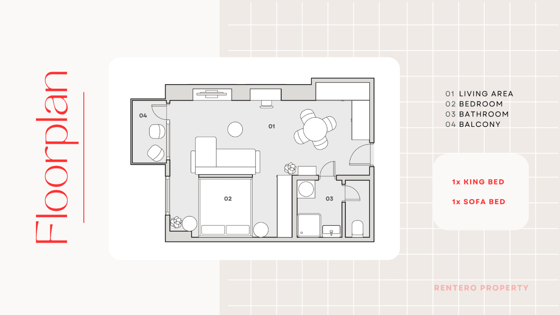 flat to rent, 44 m², V Háji, Prague, Prague flat to rent, 44 m², V Háji, Prague, Prague