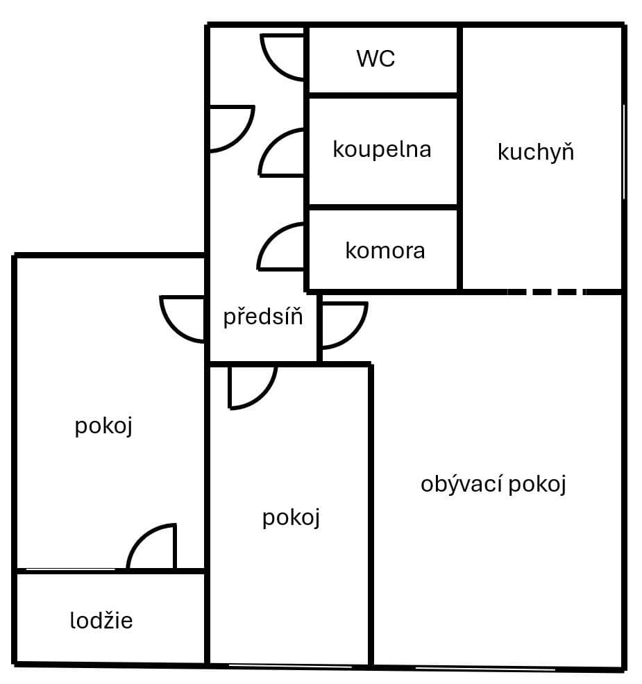2 bedroom with open-plan kitchen flat for sale, 62 m², Křejpského, Prague, Prague 2 bedroom with open-plan kitchen flat for sale, 62 m², Křejpského, Prague, Prague