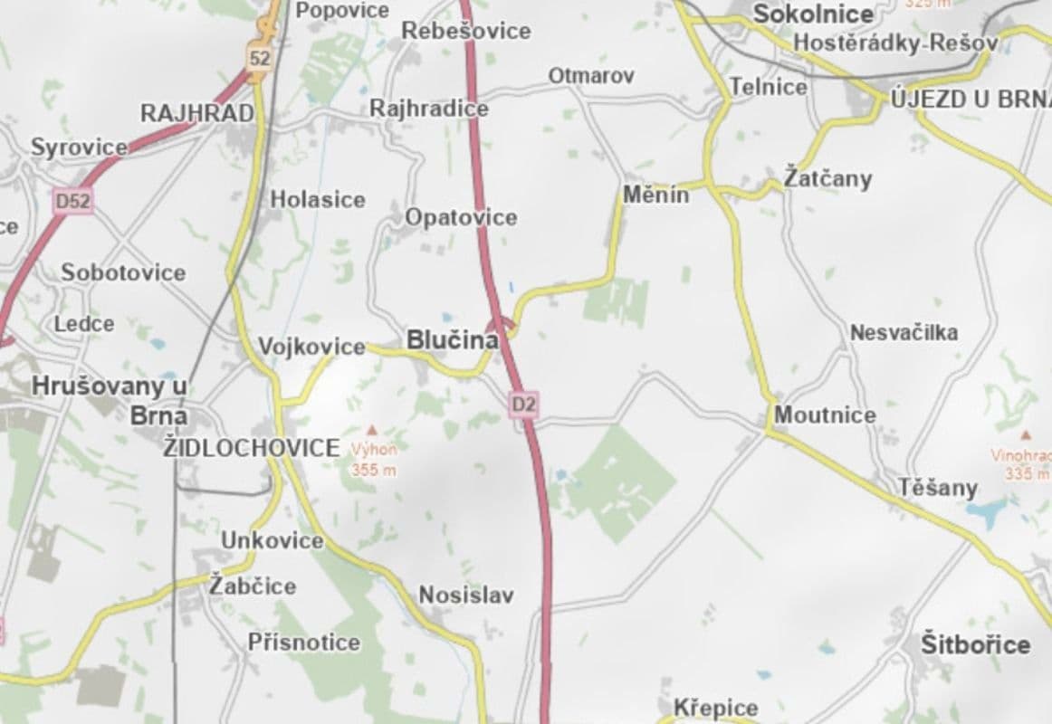 plot for sale, 1,455 m², Měnín, Jihomoravský Region plot for sale, 1,455 m², Měnín, Jihomoravský Region