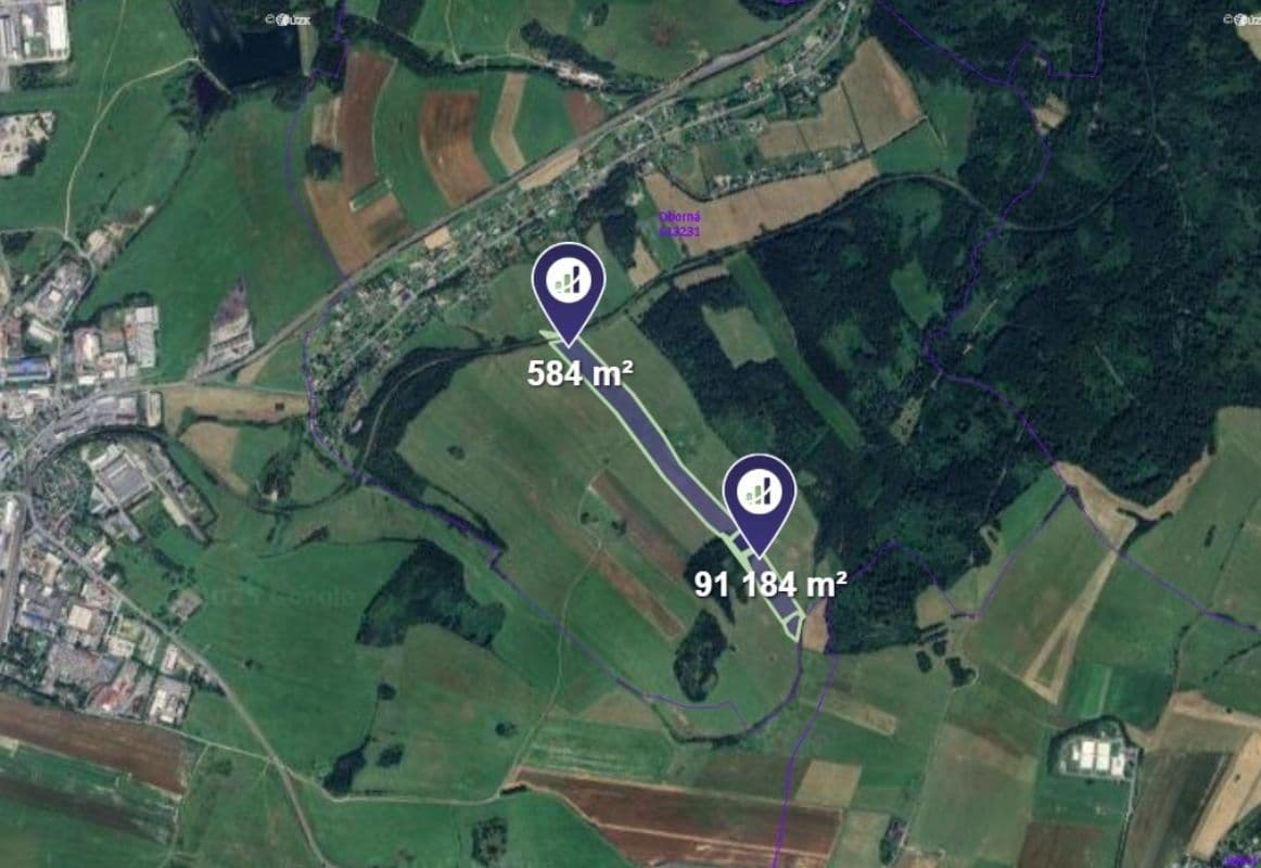 plot for sale, 2,294 m², Oborná, Moravskoslezský Region plot for sale, 2,294 m², Oborná, Moravskoslezský Region