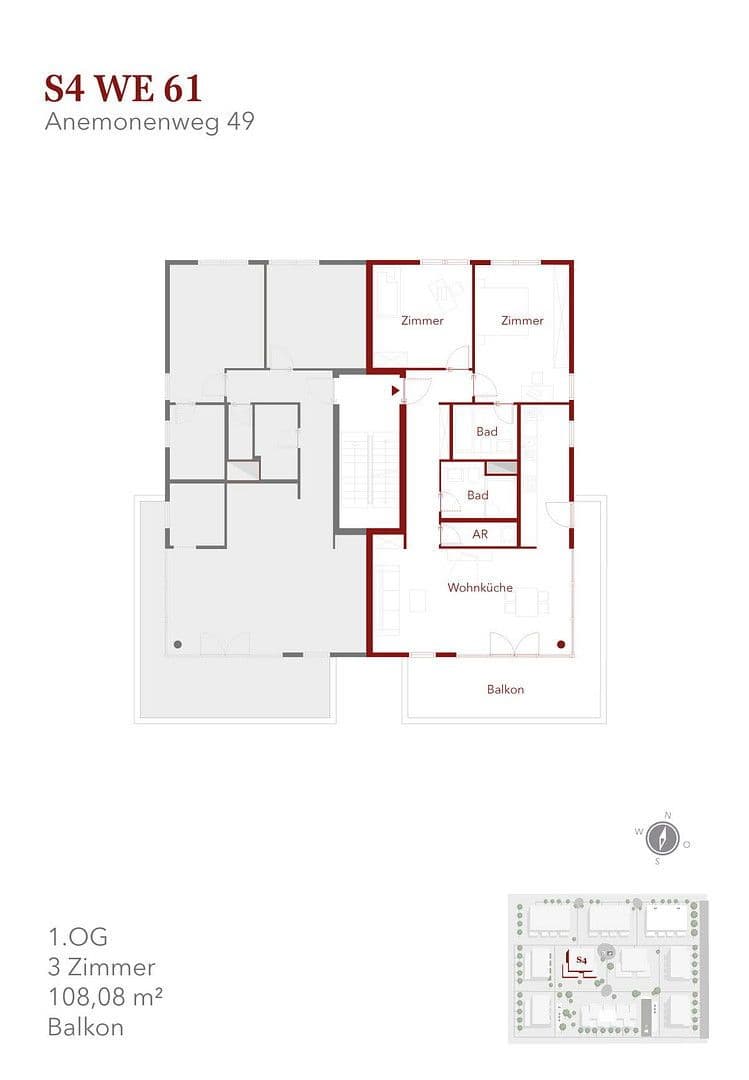 3 bedroom flat to rent, 109 m², Anemonenweg 49, Wandlitz, Brandenburg 3 bedroom flat to rent, 109 m², Anemonenweg 49, Wandlitz, Brandenburg