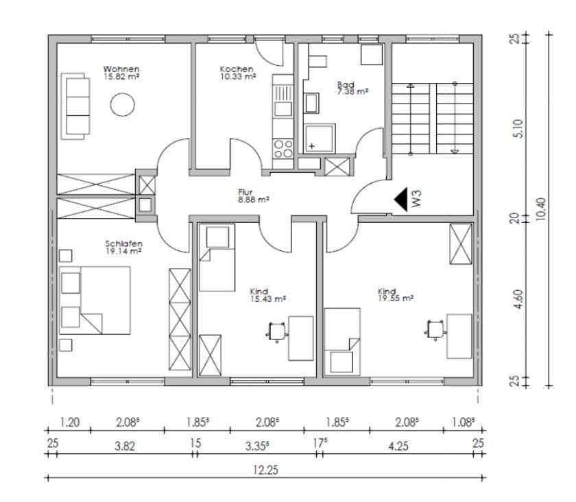 4 bedroom flat to rent, 98 m², Kaiser-Friedrich-Str. 28, Pforzheim, Baden-Württemberg 4 bedroom flat to rent, 98 m², Kaiser-Friedrich-Str. 28, Pforzheim, Baden-Württemberg