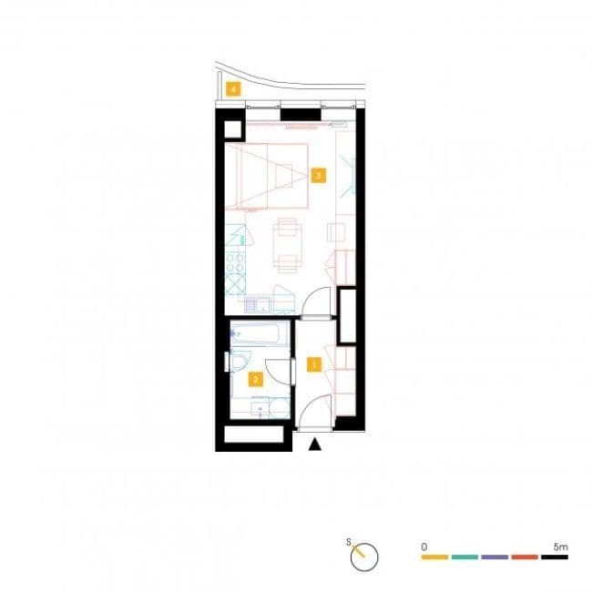 Studio flat to rent, 30 m², Mukařovského, Prague, Prague Studio flat to rent, 30 m², Mukařovského, Prague, Prague