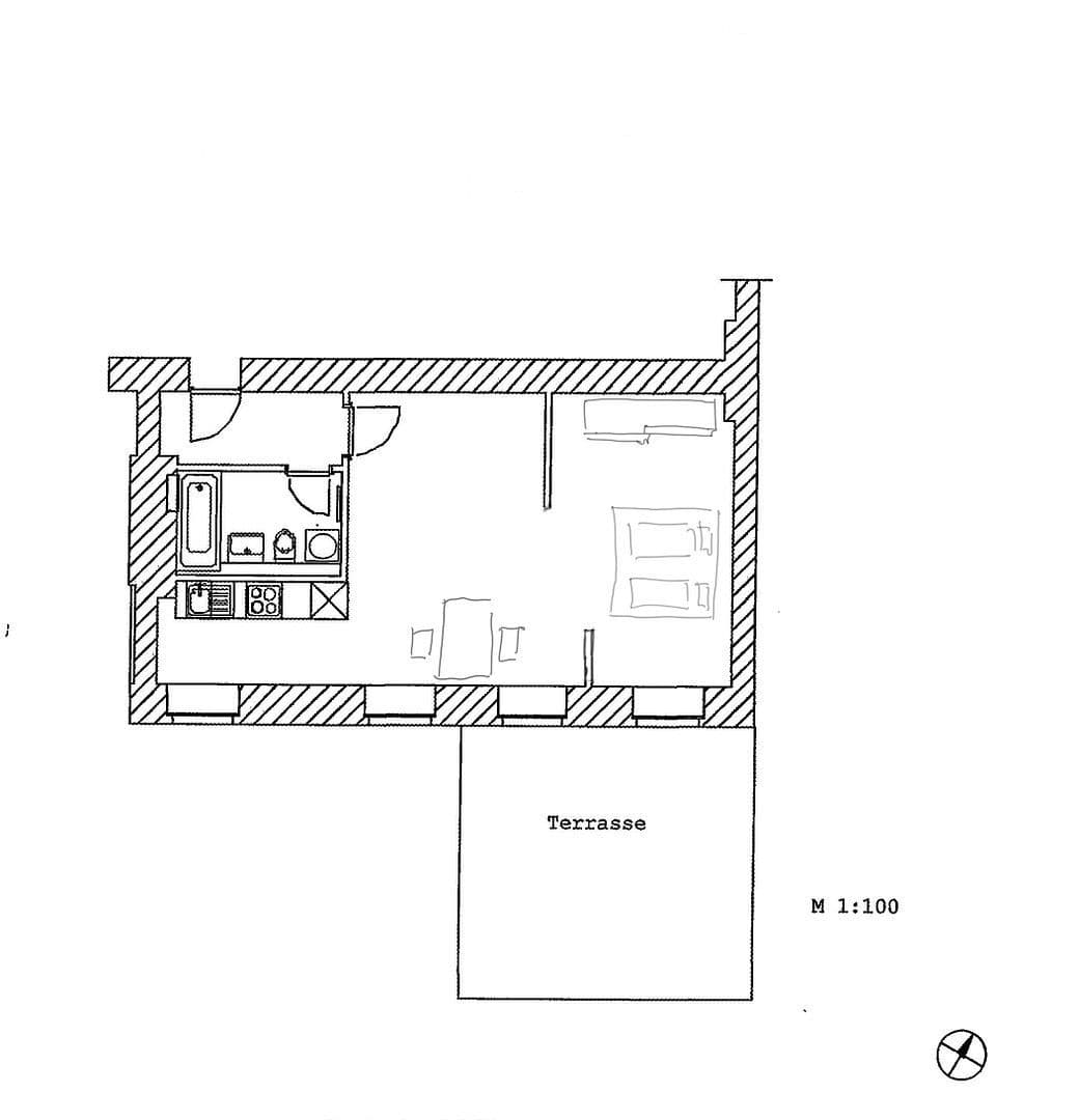 2 bedroom flat to rent, 55 m², Ebelingstr.4, berlin, Berlin 2 bedroom flat to rent, 55 m², Ebelingstr.4, berlin, Berlin