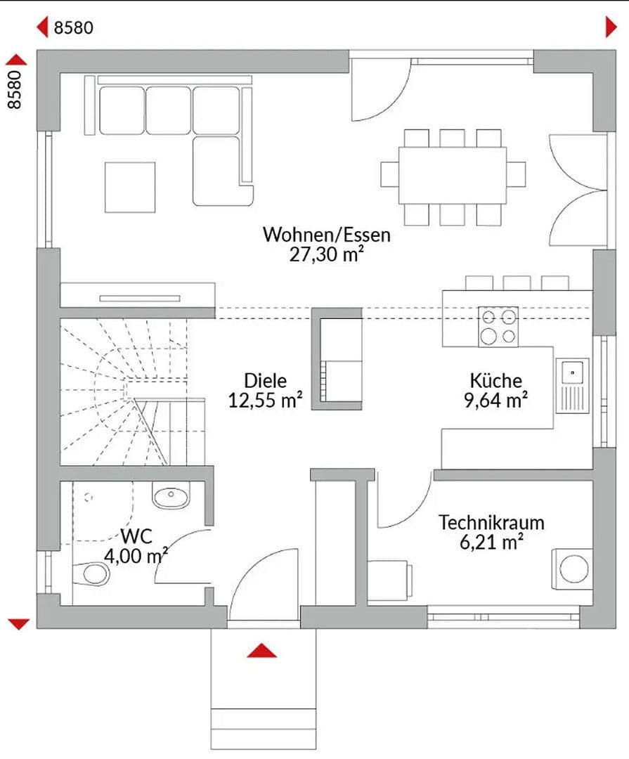 house for sale, 118 m², GRUNDSTÜCK 800M GRAZ EXKLUSIV NUR FÜR DANWOOD-HAUSBAU, Hart bei Graz, Styria house for sale, 118 m², GRUNDSTÜCK 800M GRAZ EXKLUSIV NUR FÜR DANWOOD-HAUSBAU, Hart bei Graz, Styria