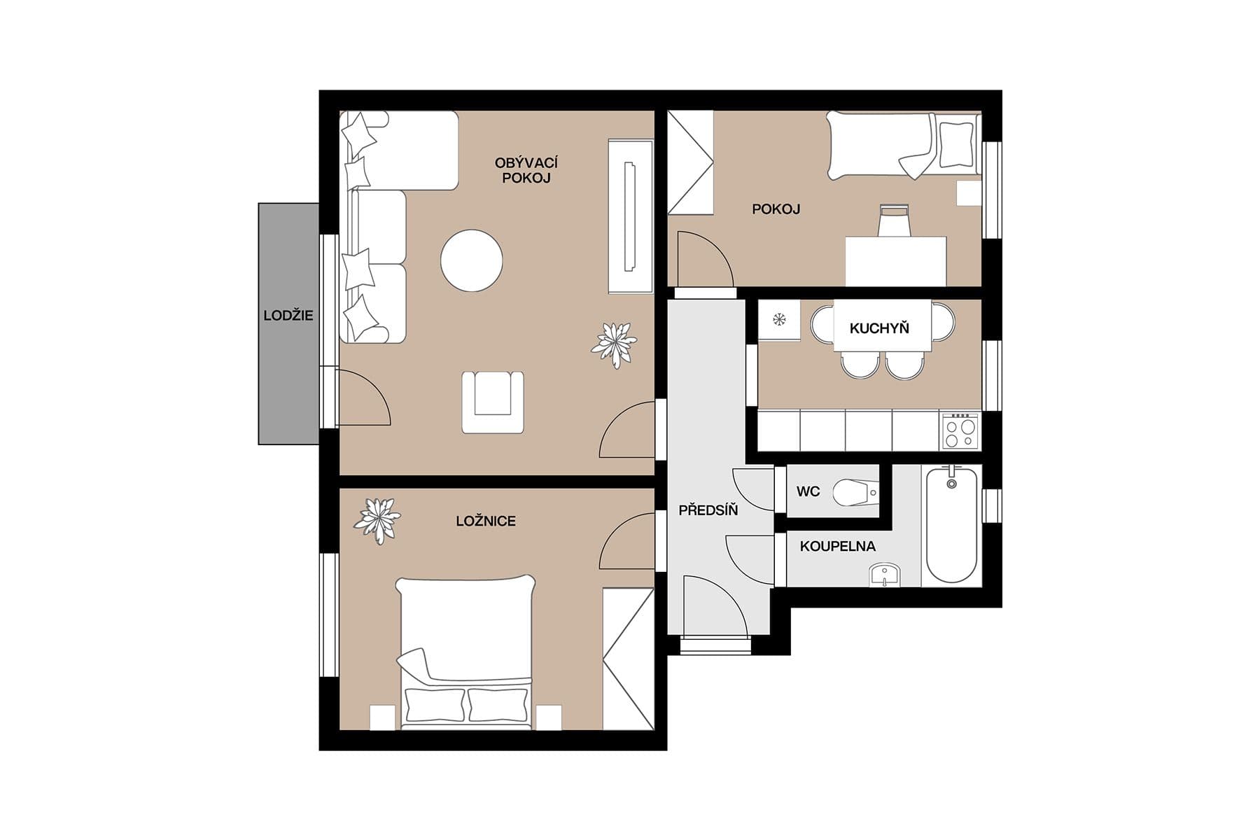 3 bedroom flat for sale, 70 m², 1. máje, Uhlířské Janovice, Středočeský Region 3 bedroom flat for sale, 70 m², 1. máje, Uhlířské Janovice, Středočeský Region