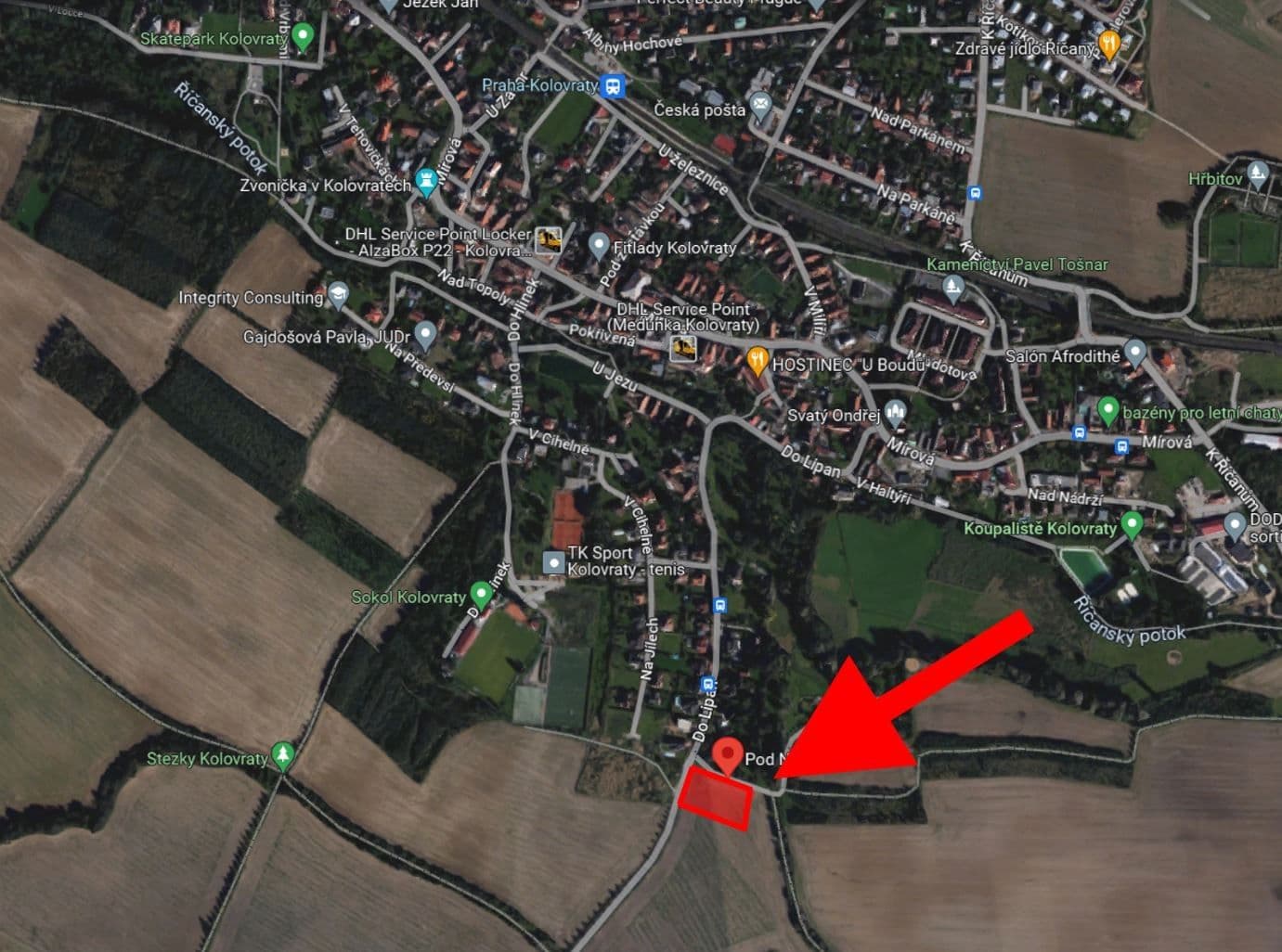 plot for sale, 527 m², Pod Náhonem, Prague, Prague plot for sale, 527 m², Pod Náhonem, Prague, Prague