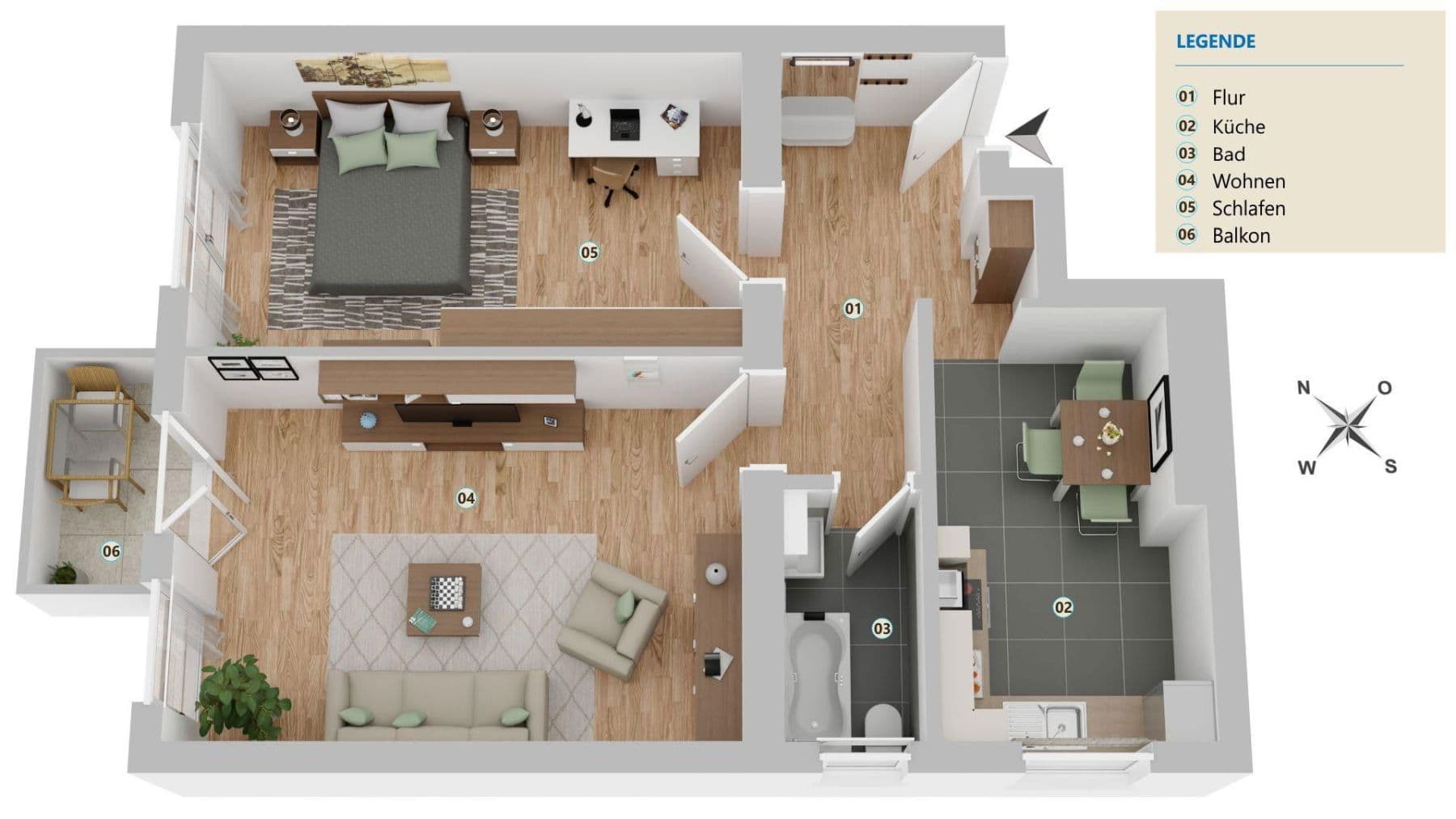 2 bedroom flat for sale, 64 m², Unter den Eichen 55, Berlin, Berlin 2 bedroom flat for sale, 64 m², Unter den Eichen 55, Berlin, Berlin