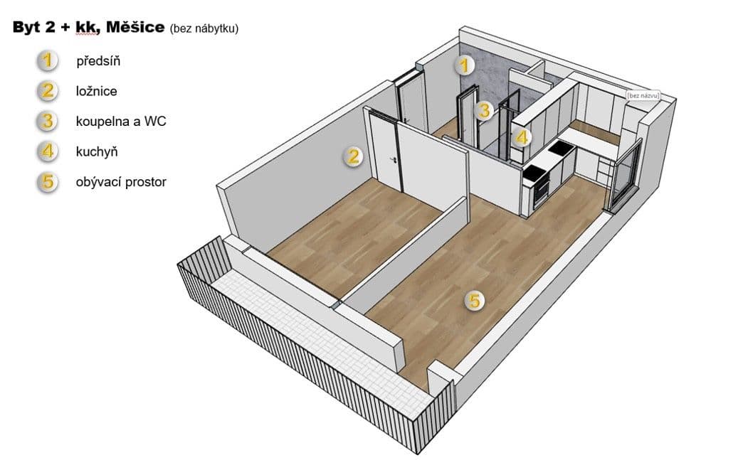 1 bedroom with open-plan kitchen flat for sale, 58 m², 5. května, Měšice, Středočeský Region 1 bedroom with open-plan kitchen flat for sale, 58 m², 5. května, Měšice, Středočeský Region