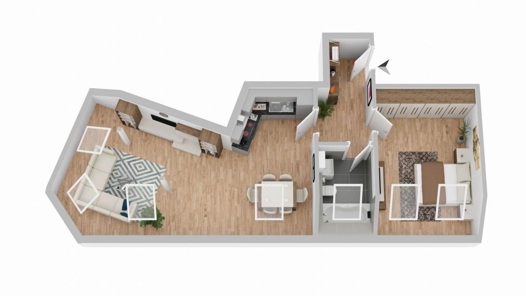 2 bedroom flat to rent, 60 m², Endersstraße, Leipzig, Saxony 2 bedroom flat to rent, 60 m², Endersstraße, Leipzig, Saxony