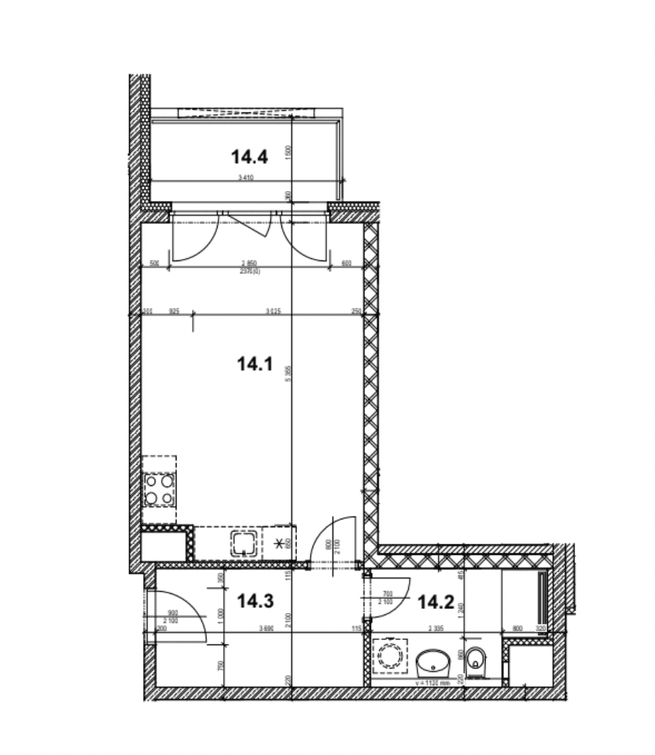 Studio flat to rent, 38 m², Mantovská, Prague, Prague Studio flat to rent, 38 m², Mantovská, Prague, Prague