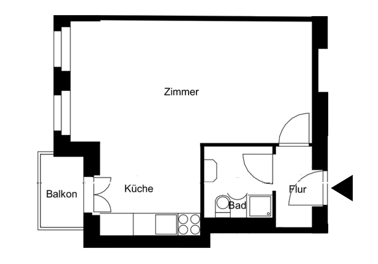 1 bedroom flat to rent, 35 m², Schöneberger Straße 9, Berlin, Berlin 1 bedroom flat to rent, 35 m², Schöneberger Straße 9, Berlin, Berlin