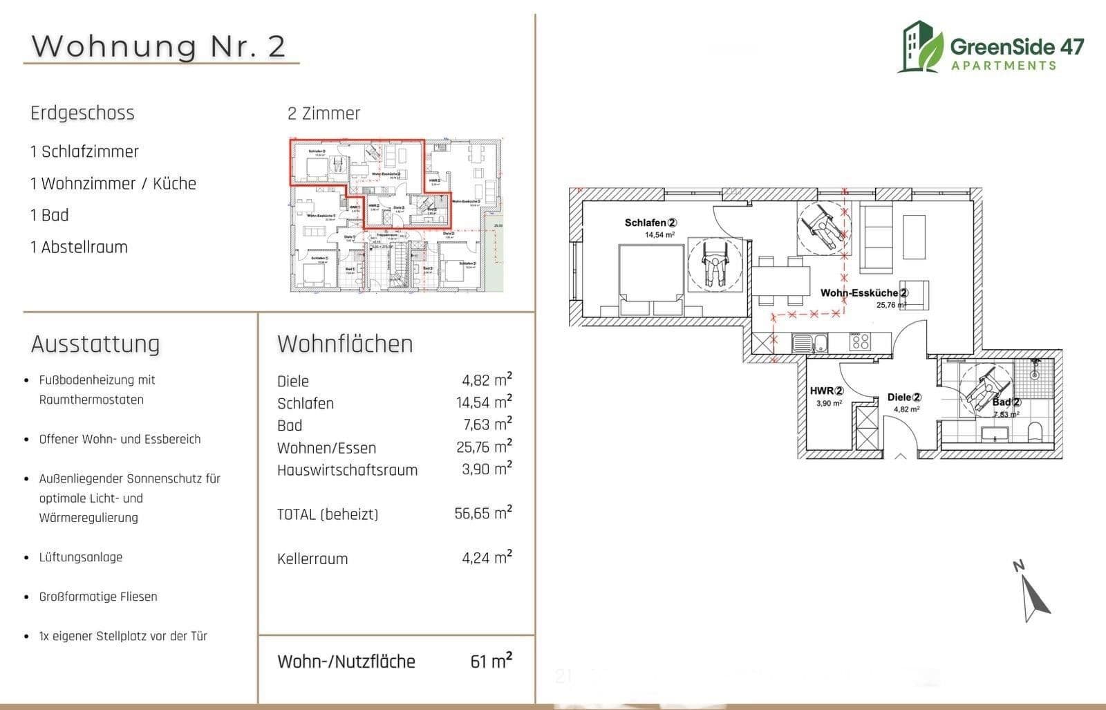 2 bedroom flat to rent, 50 m², Attendorn, North Rhine-Westphalia 2 bedroom flat to rent, 50 m², Attendorn, North Rhine-Westphalia