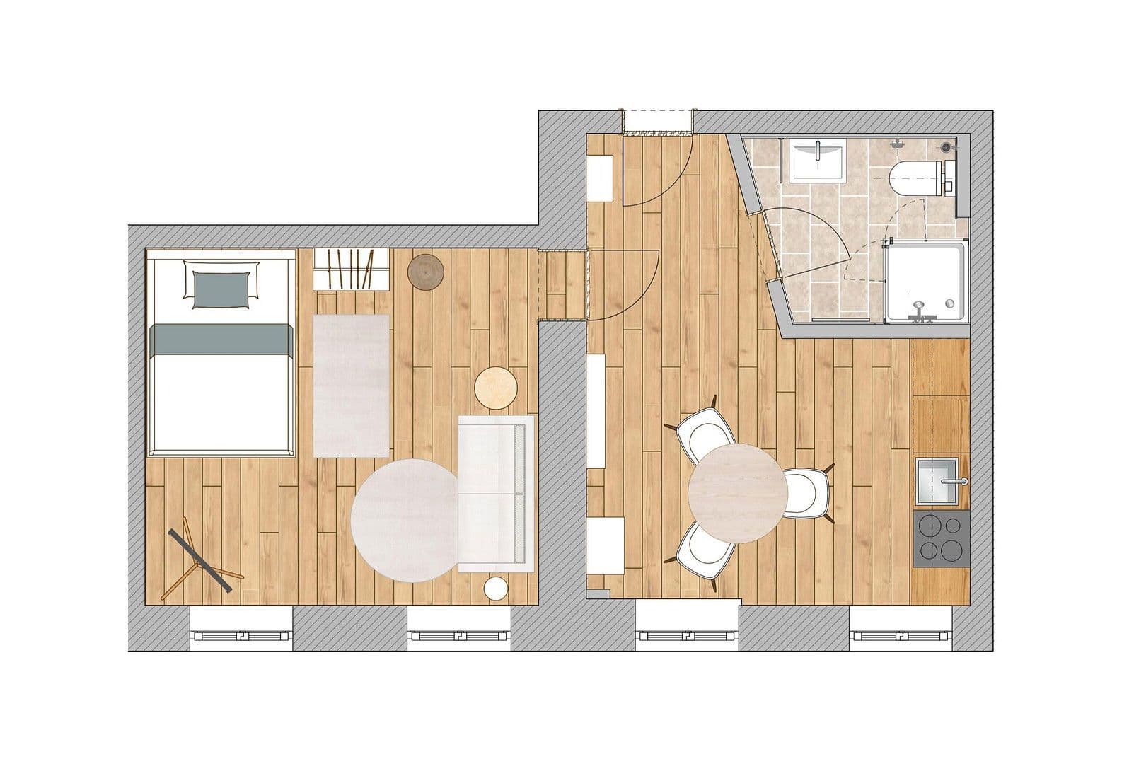 2 bedroom flat to rent, 34 m², Rostock, Mecklenburg-Vorpommern 2 bedroom flat to rent, 34 m², Rostock, Mecklenburg-Vorpommern