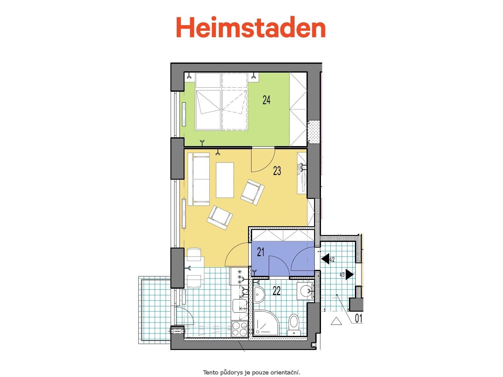 1 bedroom with open-plan kitchen flat to rent, 38 m², Gabriely Preissové, Karviná, Moravskoslezský Region 1 bedroom with open-plan kitchen flat to rent, 38 m², Gabriely Preissové, Karviná, Moravskoslezský Region