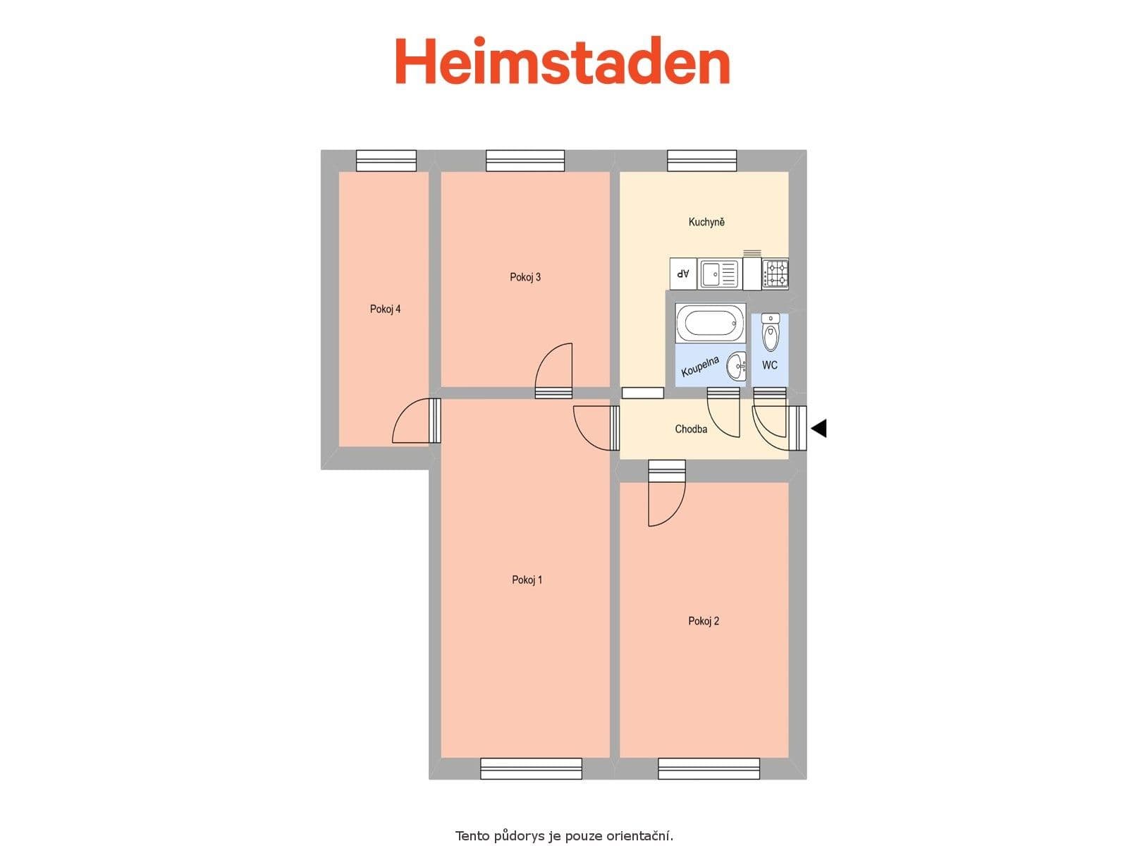 4 bedroom flat to rent, 78 m², E. F. Buriana, Havířov, Moravskoslezský Region 4 bedroom flat to rent, 78 m², E. F. Buriana, Havířov, Moravskoslezský Region