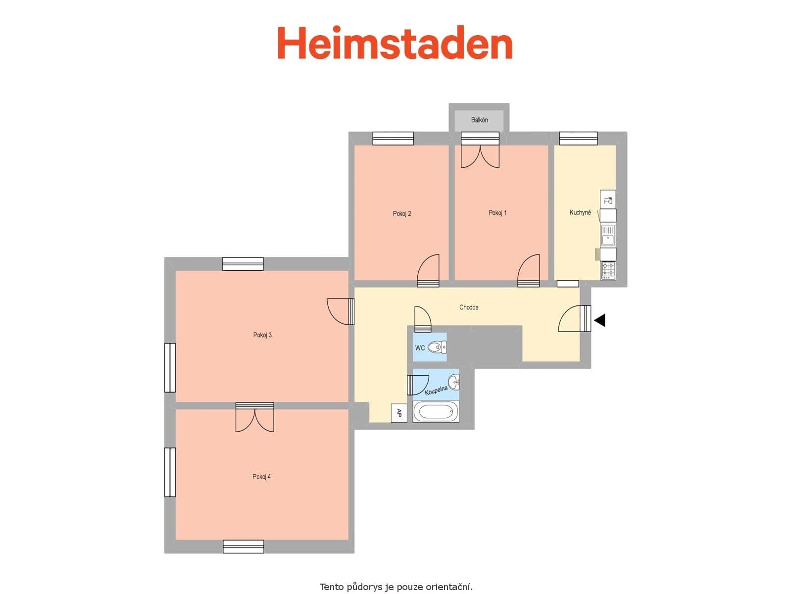 4 bedroom flat to rent, 110 m², Hlavní třída, Ostrava, Moravskoslezský Region 4 bedroom flat to rent, 110 m², Hlavní třída, Ostrava, Moravskoslezský Region