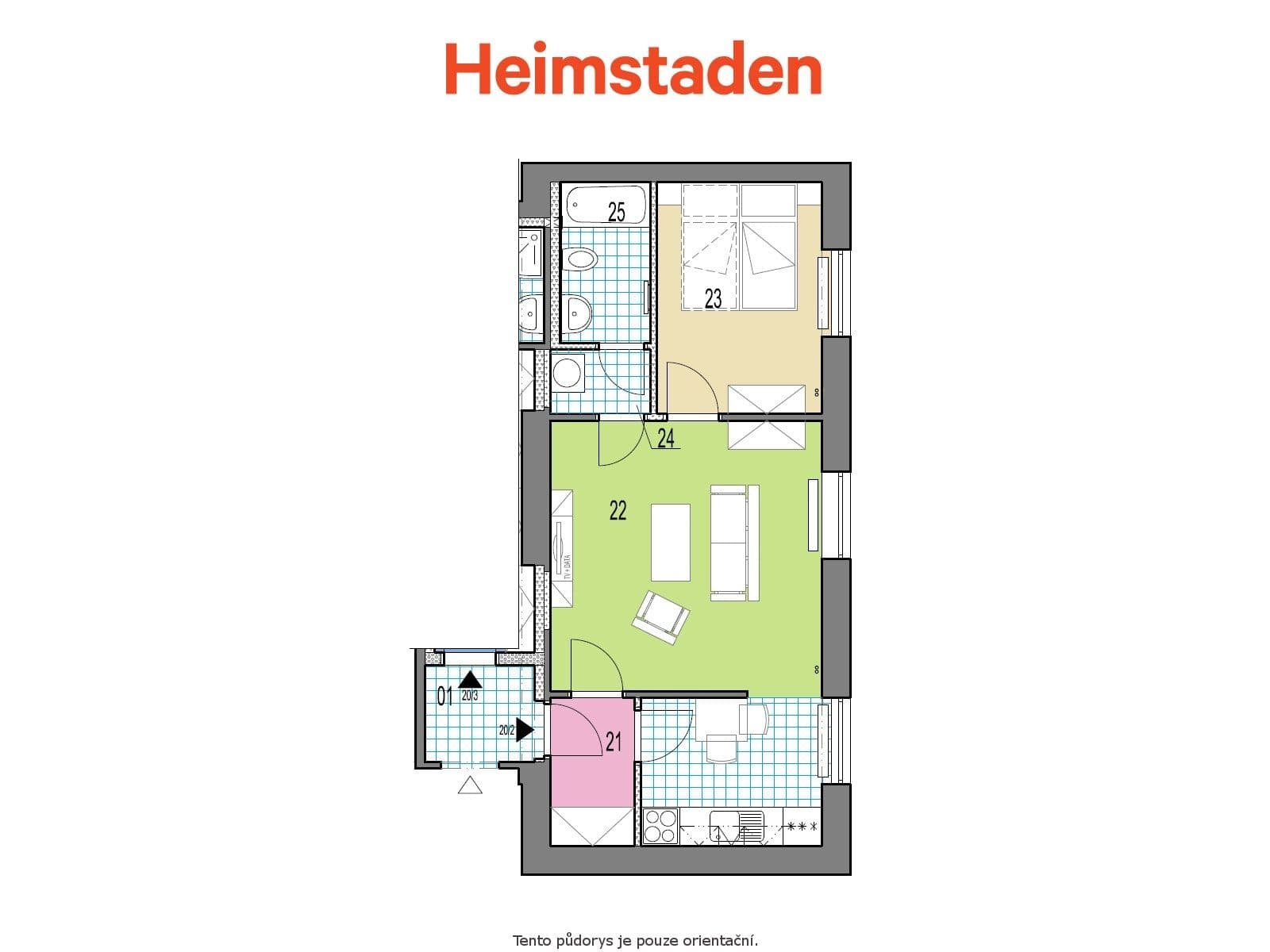 1 bedroom with open-plan kitchen flat to rent, 41 m², Jindřicha Plachty, Ostrava, Moravskoslezský Region 1 bedroom with open-plan kitchen flat to rent, 41 m², Jindřicha Plachty, Ostrava, Moravskoslezský Region