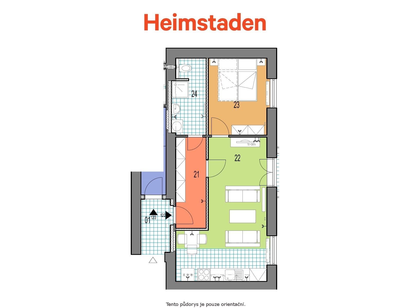 1 bedroom with open-plan kitchen flat to rent, 43 m², Opavská, Ostrava, Moravskoslezský Region 1 bedroom with open-plan kitchen flat to rent, 43 m², Opavská, Ostrava, Moravskoslezský Region