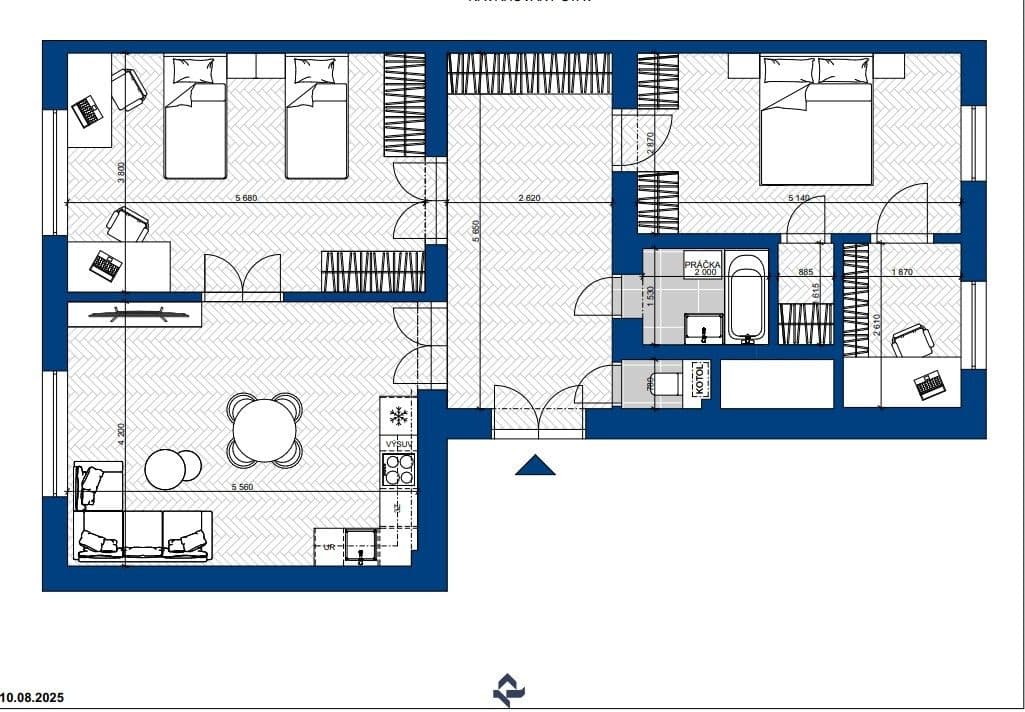 3 bedroom with open-plan kitchen flat for sale, 95 m², Dukelských hrdinů, Prague, Prague 3 bedroom with open-plan kitchen flat for sale, 95 m², Dukelských hrdinů, Prague, Prague