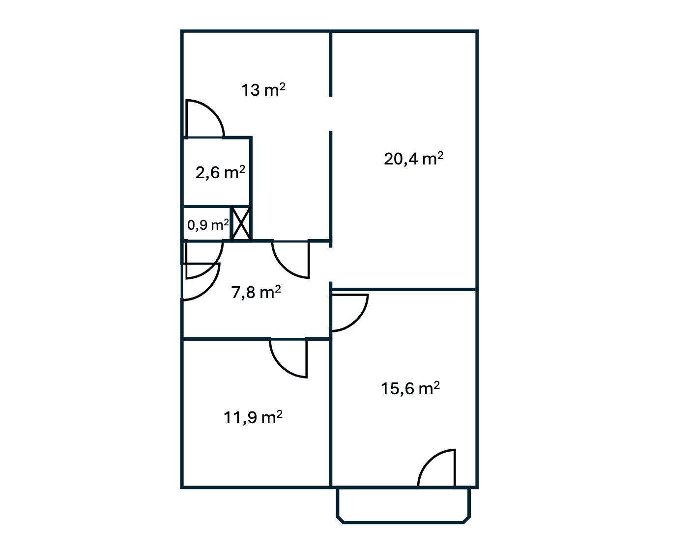 3 bedroom flat to rent, 72 m², Pavlovova, Nové Město na Moravě, Vysočina Region 3 bedroom flat to rent, 72 m², Pavlovova, Nové Město na Moravě, Vysočina Region