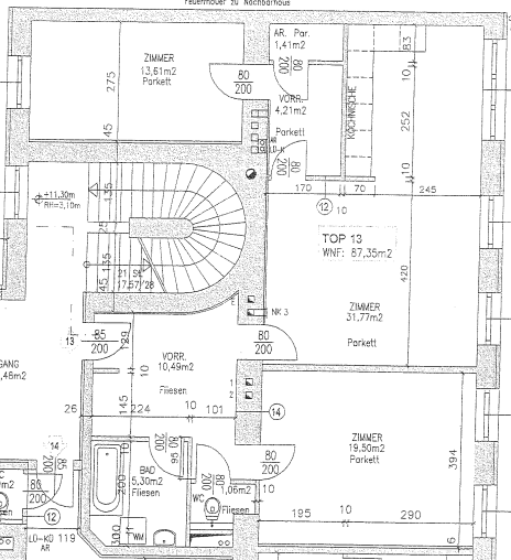 3 bedroom flat to rent, 87 m², Hebbelgasse 4, Wien, Vienna 3 bedroom flat to rent, 87 m², Hebbelgasse 4, Wien, Vienna