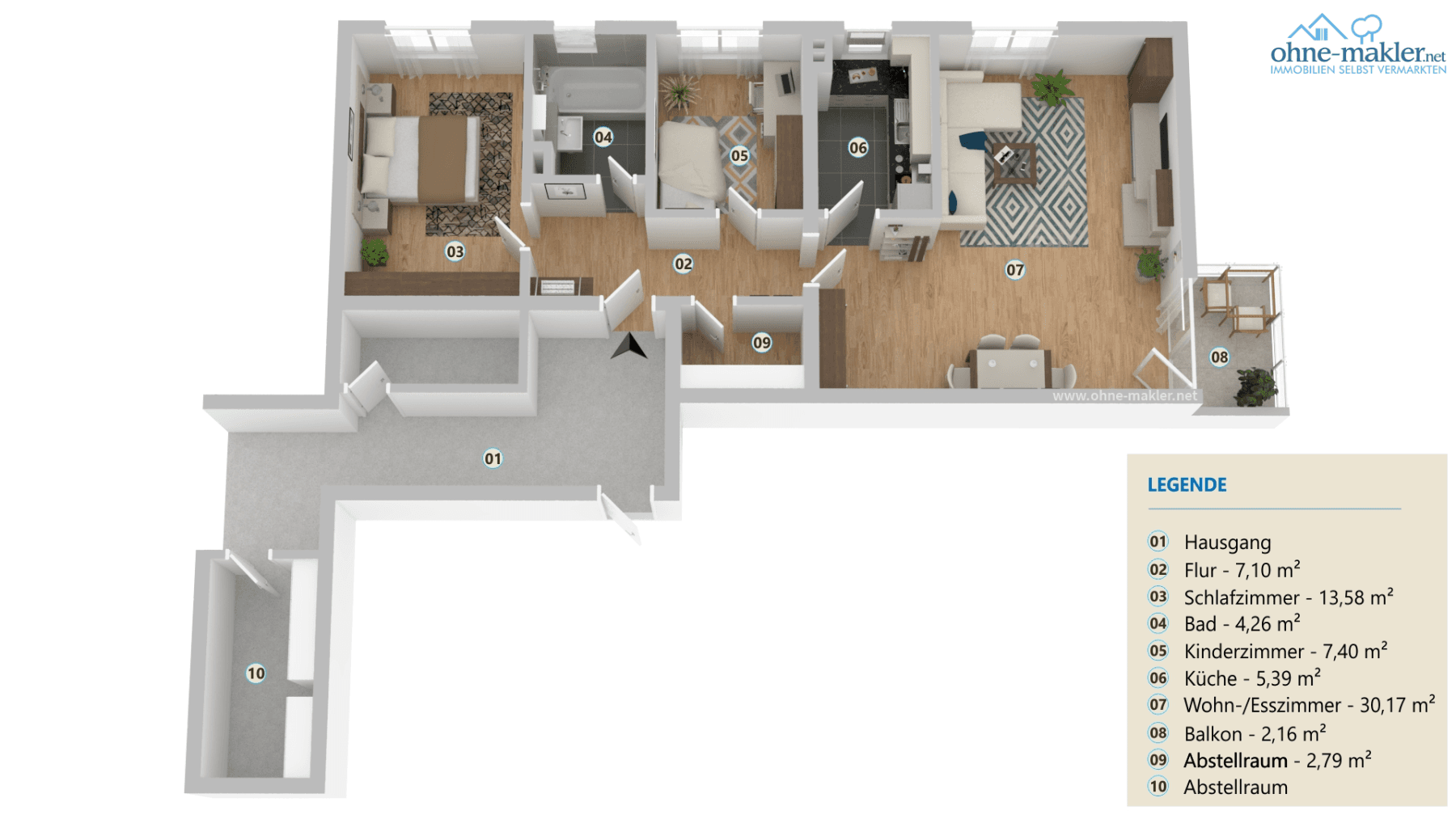 3 bedroom flat to rent, 71 m², Bergstrasse 34c, Lörrach, Baden-Württemberg 3 bedroom flat to rent, 71 m², Bergstrasse 34c, Lörrach, Baden-Württemberg