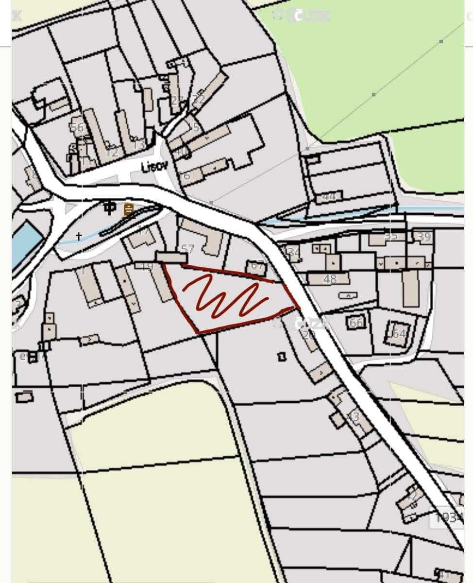 plot for sale, 2,433 m², Lisov, Plzeňský Region plot for sale, 2,433 m², Lisov, Plzeňský Region
