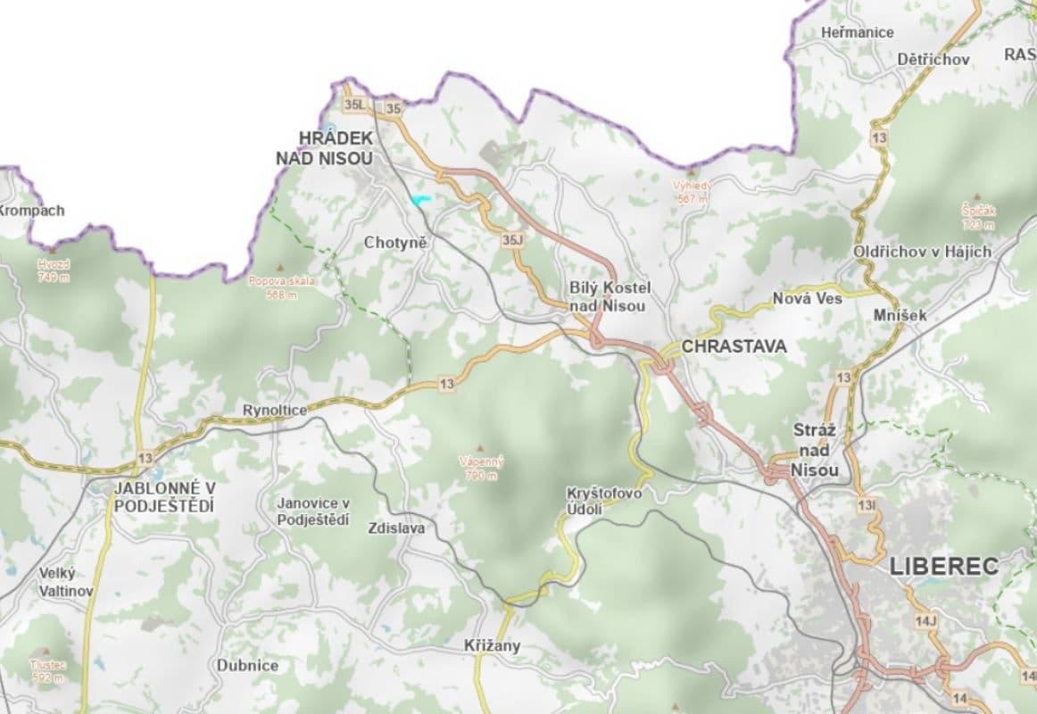 plot for sale, 86,060 m², Chotyně, Liberecký Region plot for sale, 86,060 m², Chotyně, Liberecký Region