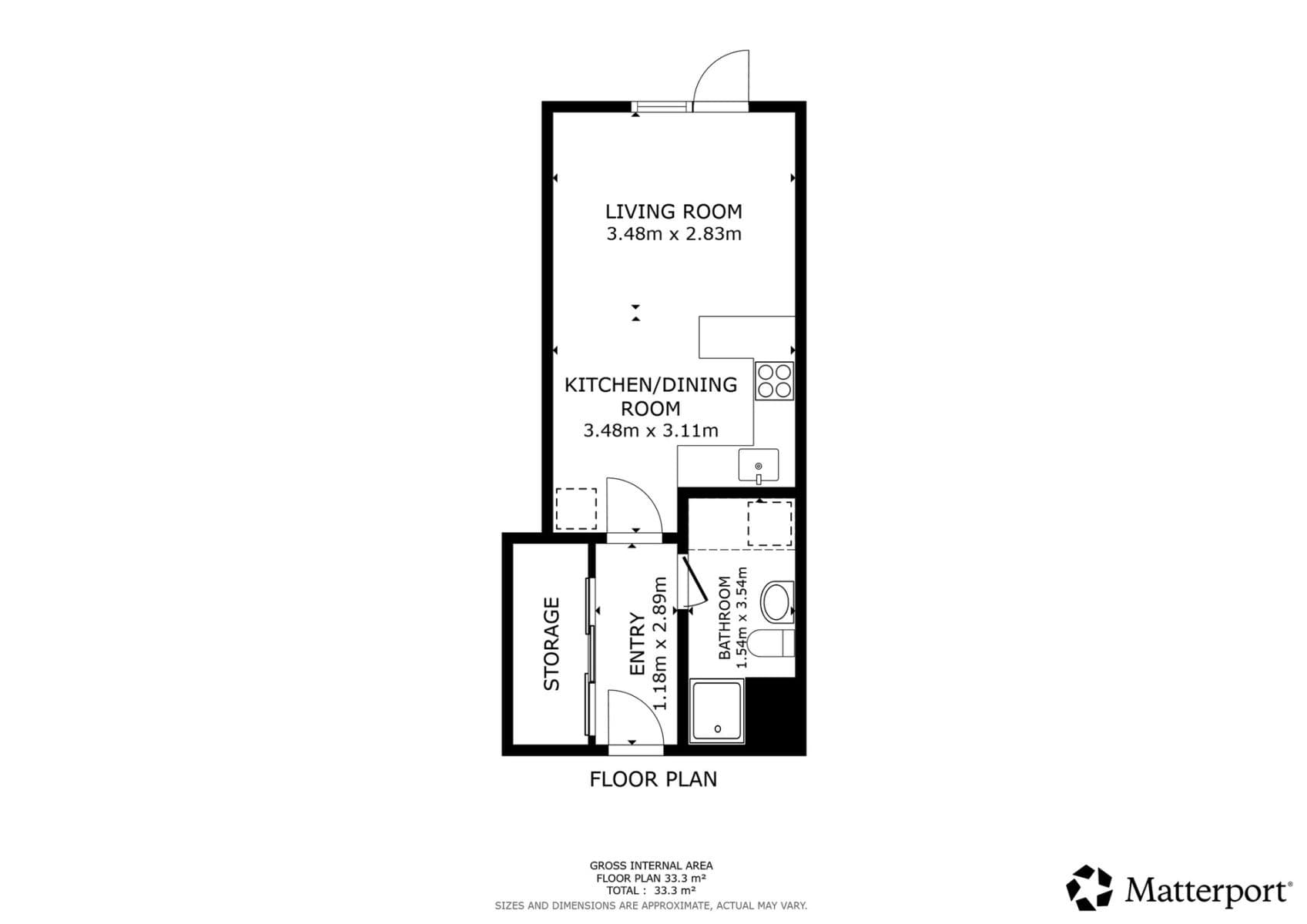 Studio flat to rent, 31 m², Škrábkových, Prague, Prague Studio flat to rent, 31 m², Škrábkových, Prague, Prague