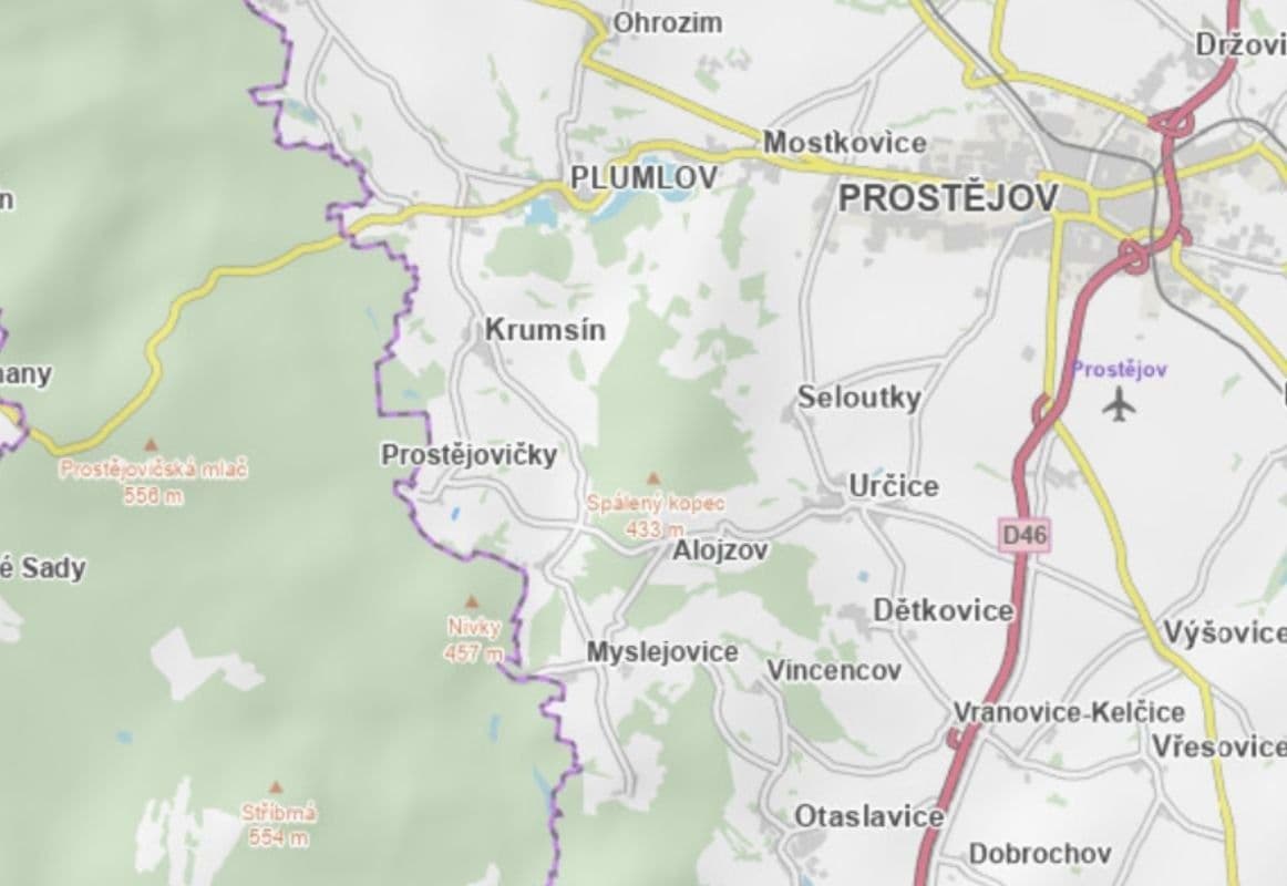 plot for sale, 116 m², Prostějovičky, Olomoucký Region plot for sale, 116 m², Prostějovičky, Olomoucký Region