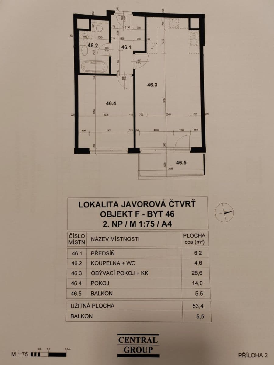 1 bedroom with open-plan kitchen flat to rent, 56 m², Modenská, Prague, Prague 1 bedroom with open-plan kitchen flat to rent, 56 m², Modenská, Prague, Prague