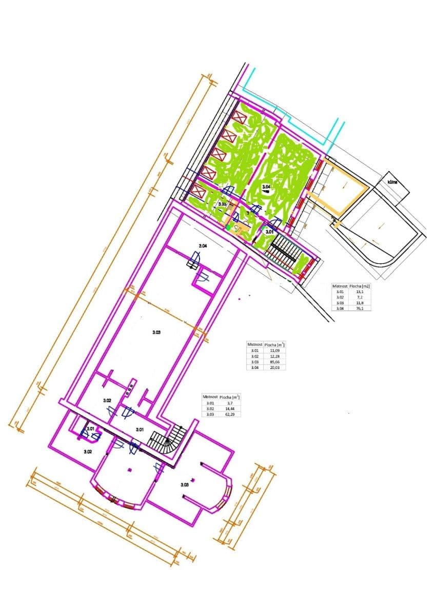office to rent, 110 m², Čerčanská, Prague, Prague office to rent, 110 m², Čerčanská, Prague, Prague