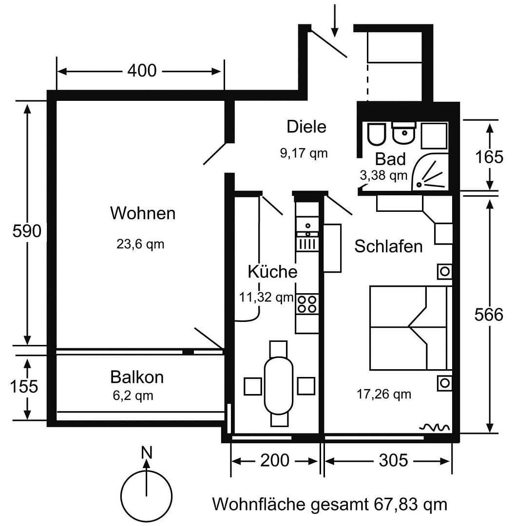 2 bedroom flat for sale, 68 m², Angerburger Allee, Berlin, Berlin 2 bedroom flat for sale, 68 m², Angerburger Allee, Berlin, Berlin