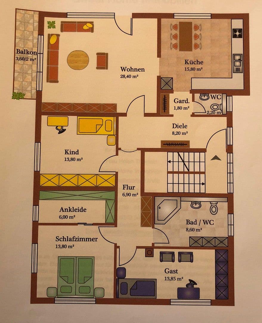4 bedroom flat to rent, 121 m², Unterhaching, Bavaria 4 bedroom flat to rent, 121 m², Unterhaching, Bavaria