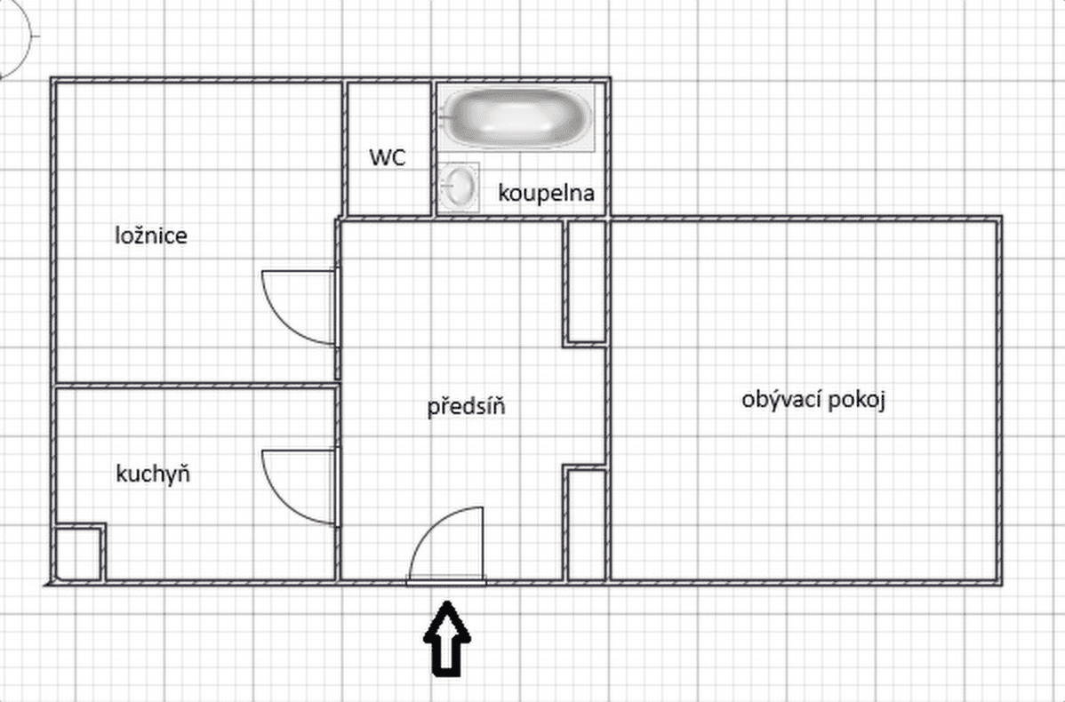 2 bedroom flat for sale, 67 m², Konopišťská, Prague, Prague 2 bedroom flat for sale, 67 m², Konopišťská, Prague, Prague