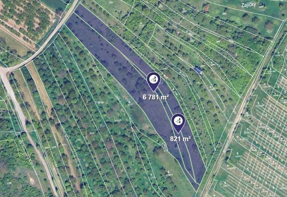 plot for sale, 7,602 m², Židlochovice, Jihomoravský Region plot for sale, 7,602 m², Židlochovice, Jihomoravský Region