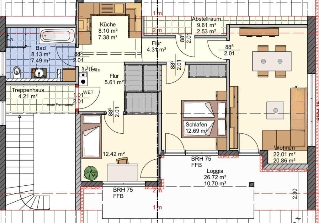 3 bedroom flat to rent, 86 m², Windsbach, Bavaria 3 bedroom flat to rent, 86 m², Windsbach, Bavaria