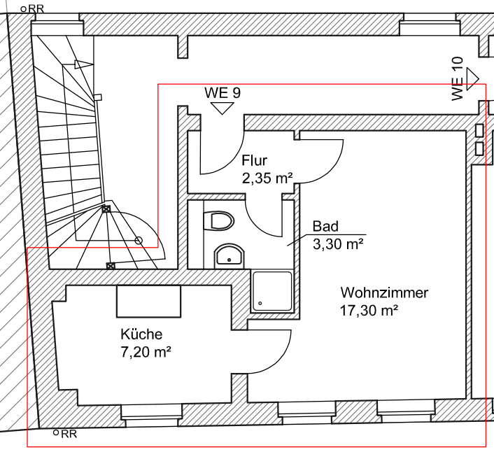 1 bedroom flat to rent, 41 m², Burgstr. 7, Merseburg, Saxony-Anhalt 1 bedroom flat to rent, 41 m², Burgstr. 7, Merseburg, Saxony-Anhalt